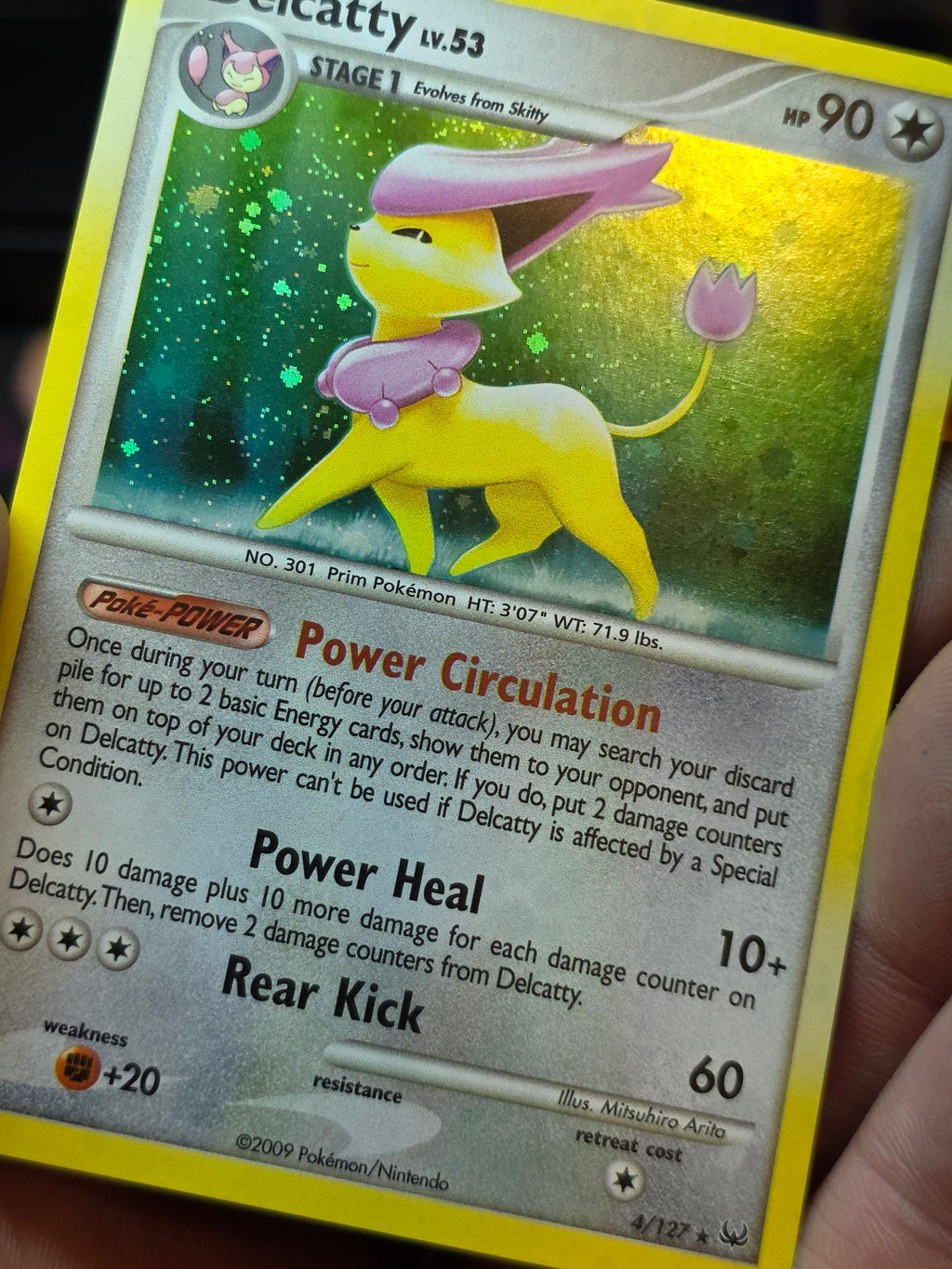 Delcatty 4/127 Platinum Holo Rare LP