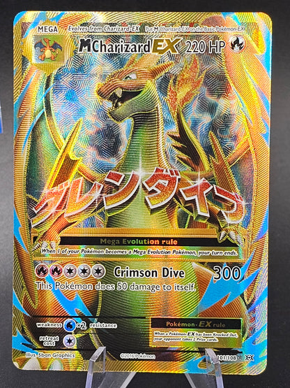 M Charizard EX Full Art Rare Evolutions 101/108, NM Pokemon Card 101/108