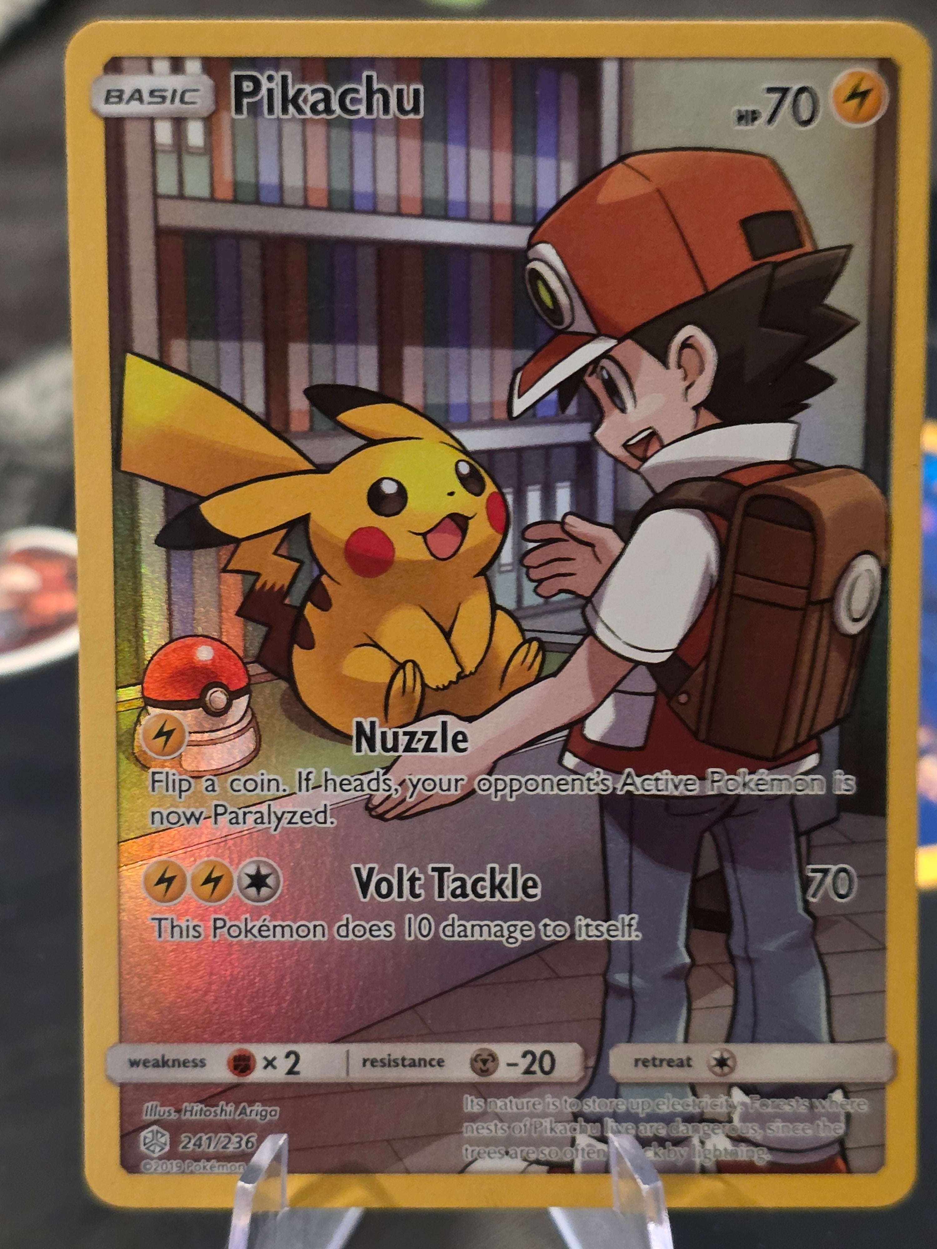 2019 Pokemon Sun & Moon Cosmic Eclipse #241 FA Pikachu