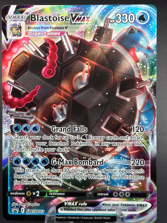 Blastoise VMAX SWSH103 Pokemon Black Star Promo Card