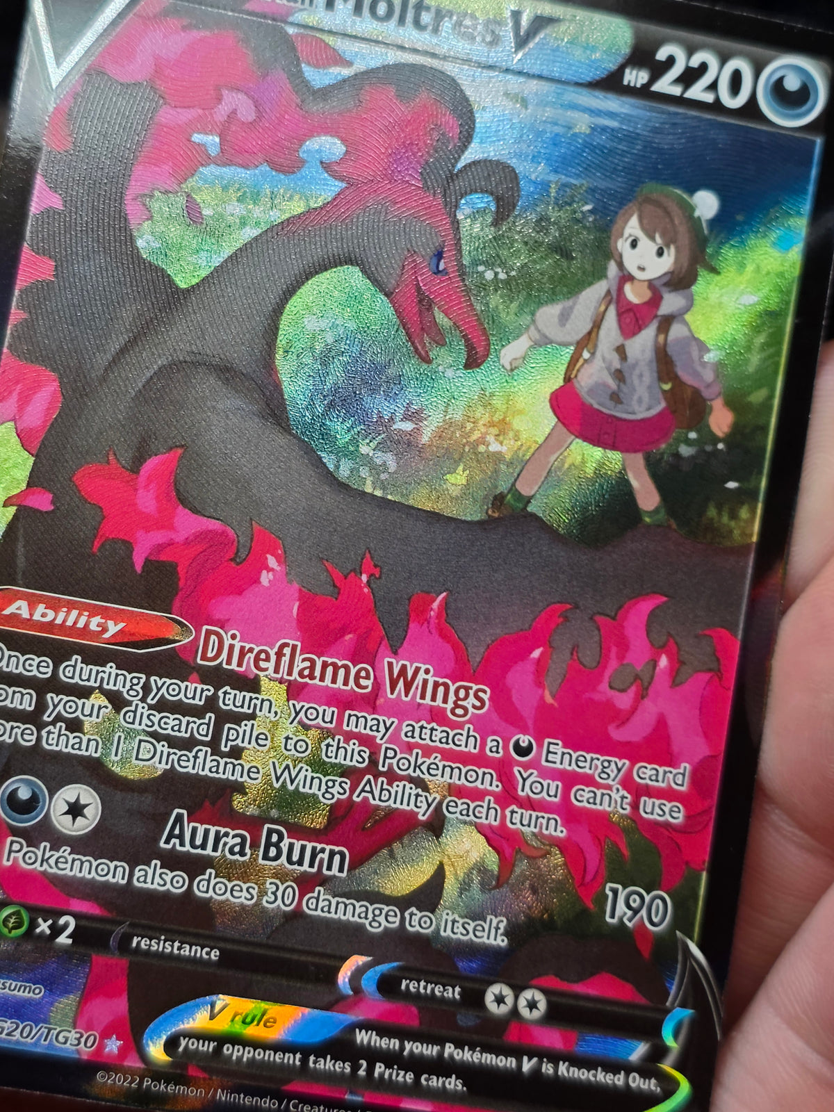 Galarian Moltres V Astral Radiance Trainer Gallery Ultra Rare TG20/TG30