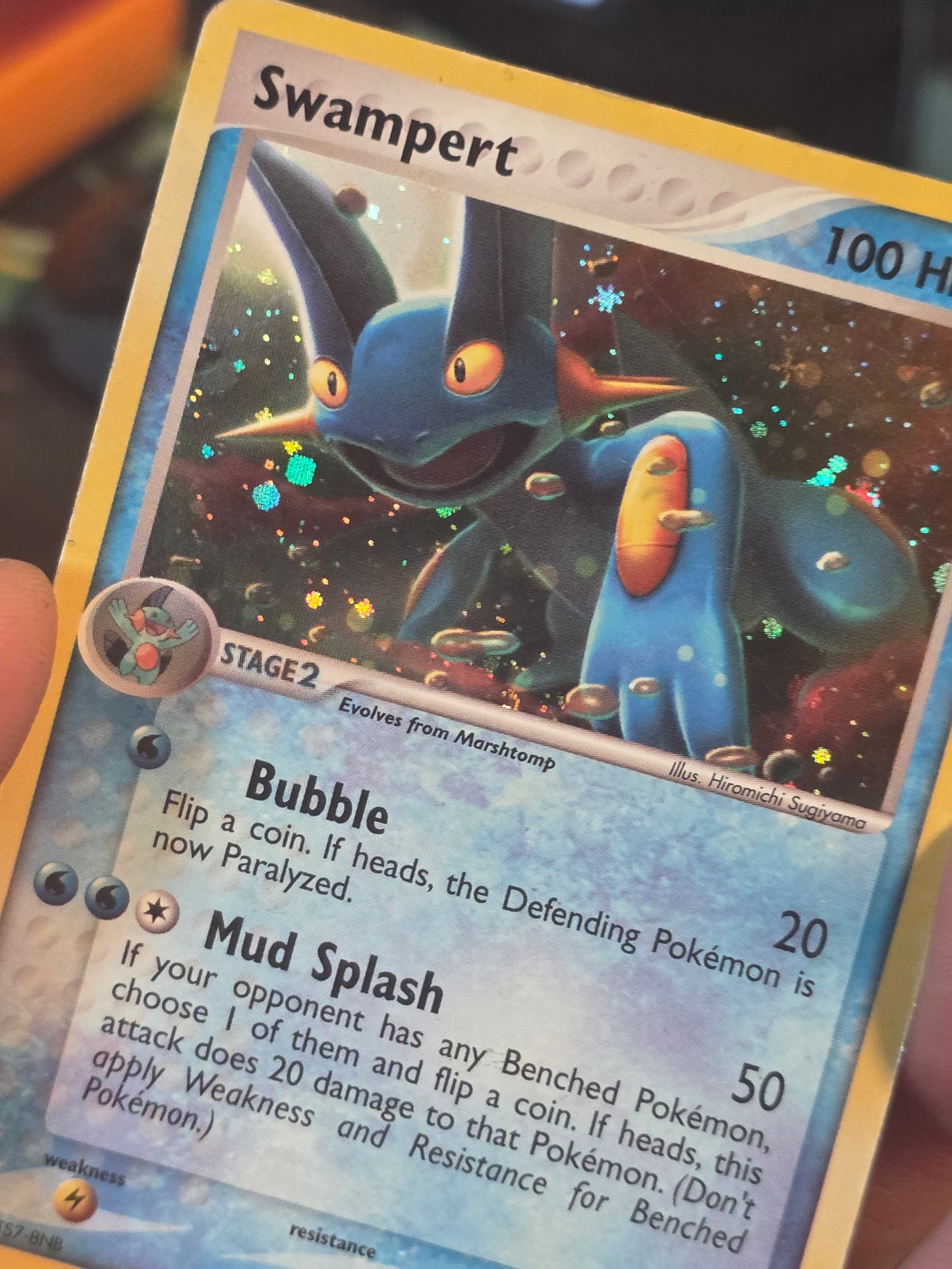 SWAMPERT Holo 5/17 RARE POP Series 1 Promo Pokemon Card 2006 MP+