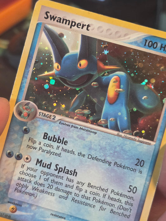 SWAMPERT Holo 5/17 RARE POP Series 1 Promo Pokemon Card 2006 MP+