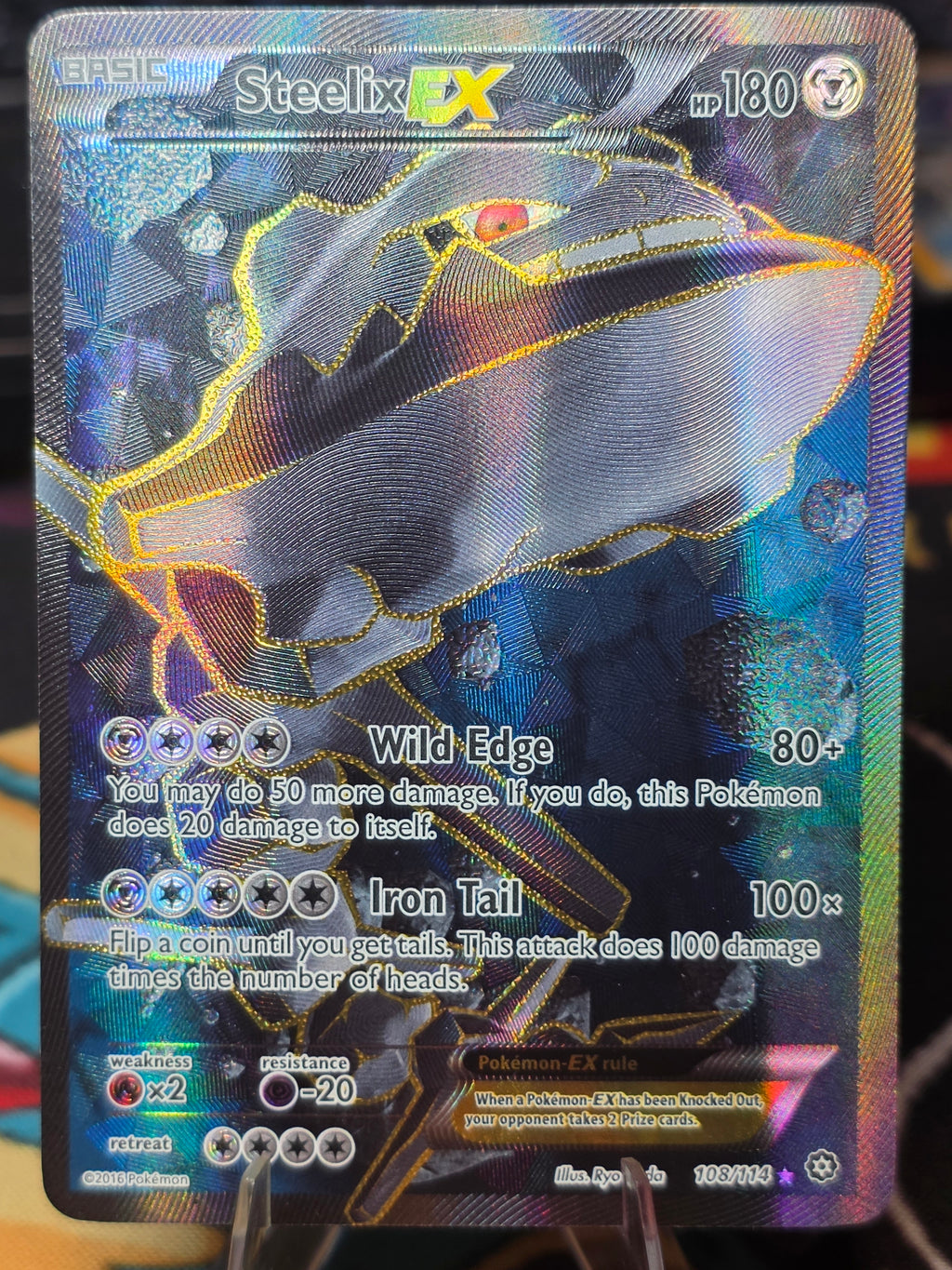 Steelix-EX - 108/114 - Full Art Ultra Rare Steam Siege