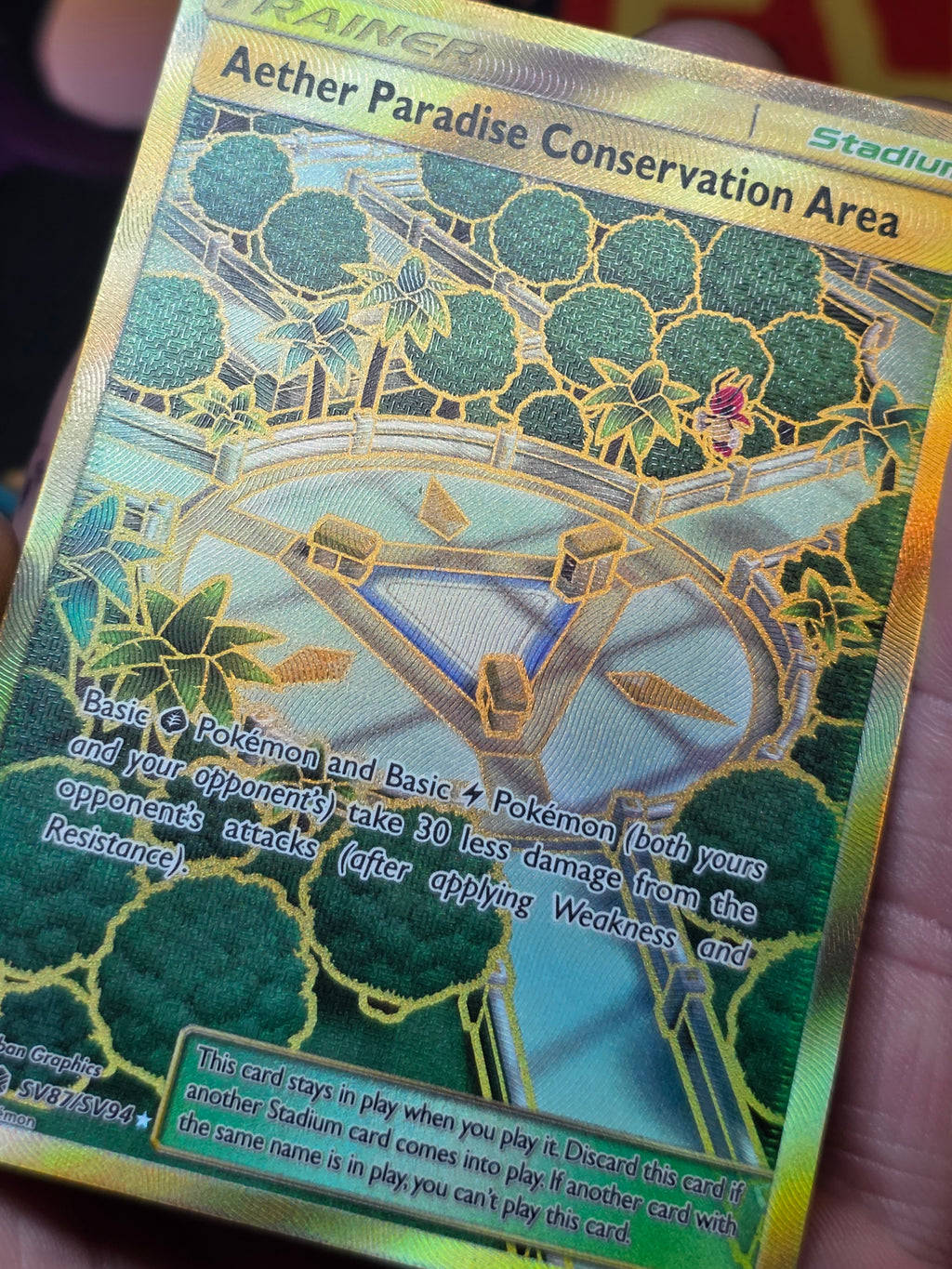 Aether Paradise Conservation Area Hidden Fates: S... - Holofoil [SV87/SV94]