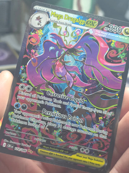 Mega Dragalge ex 118/086 Pokemon TCG Chaos Rising Special Illustration Rare SIR