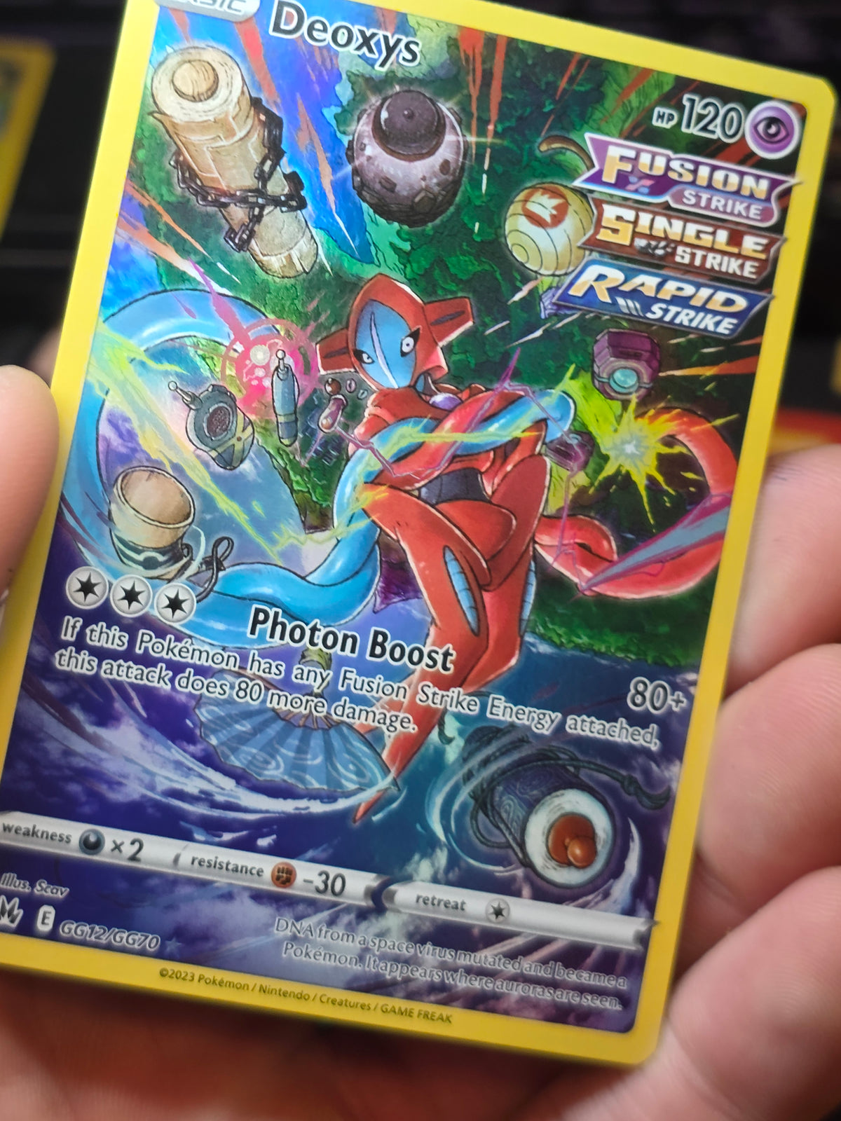 Deoxys Crown Zenith: Galarian Gallery Holo Rare GG12/GG70