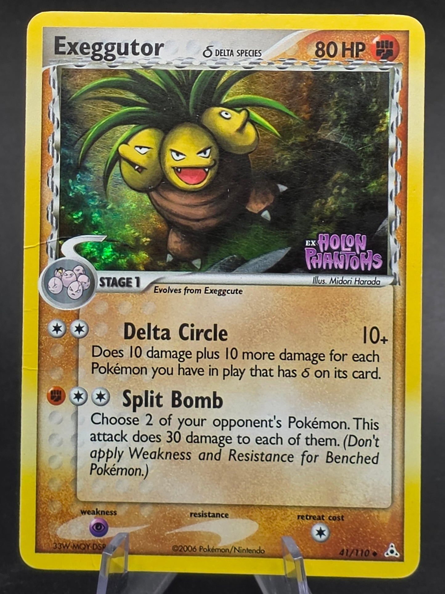 Exeggutor Reverse Holo Stamped (Delta Species) #41/110 Holon Phantoms MP