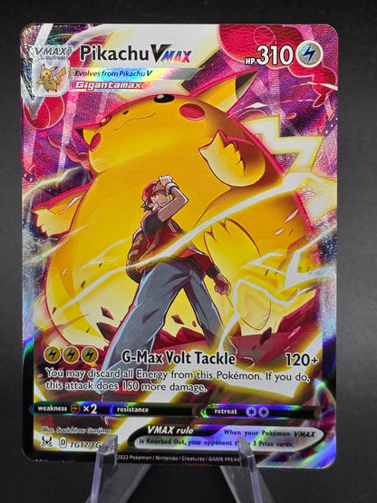 Pikachu VMAX - TG17/TG30 - Lost Origin Trainer Gallery NM/M, English Pokemon Lost TG17/TG30