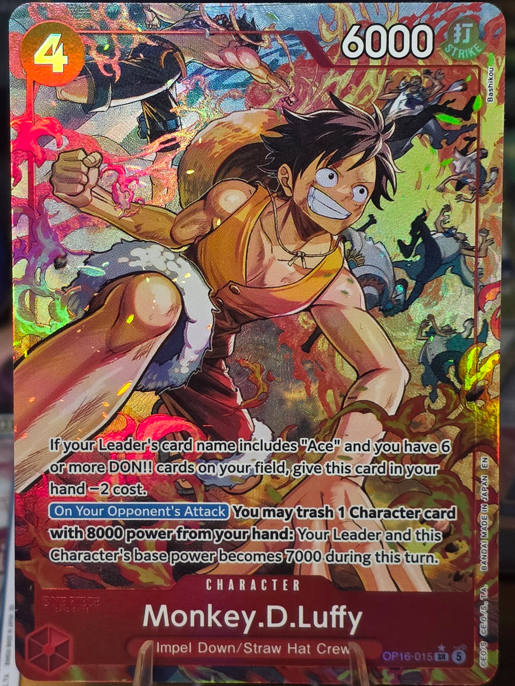 Monkey.D.Luffy (Alternate Art) OP16-015 The Time of Battle Foil