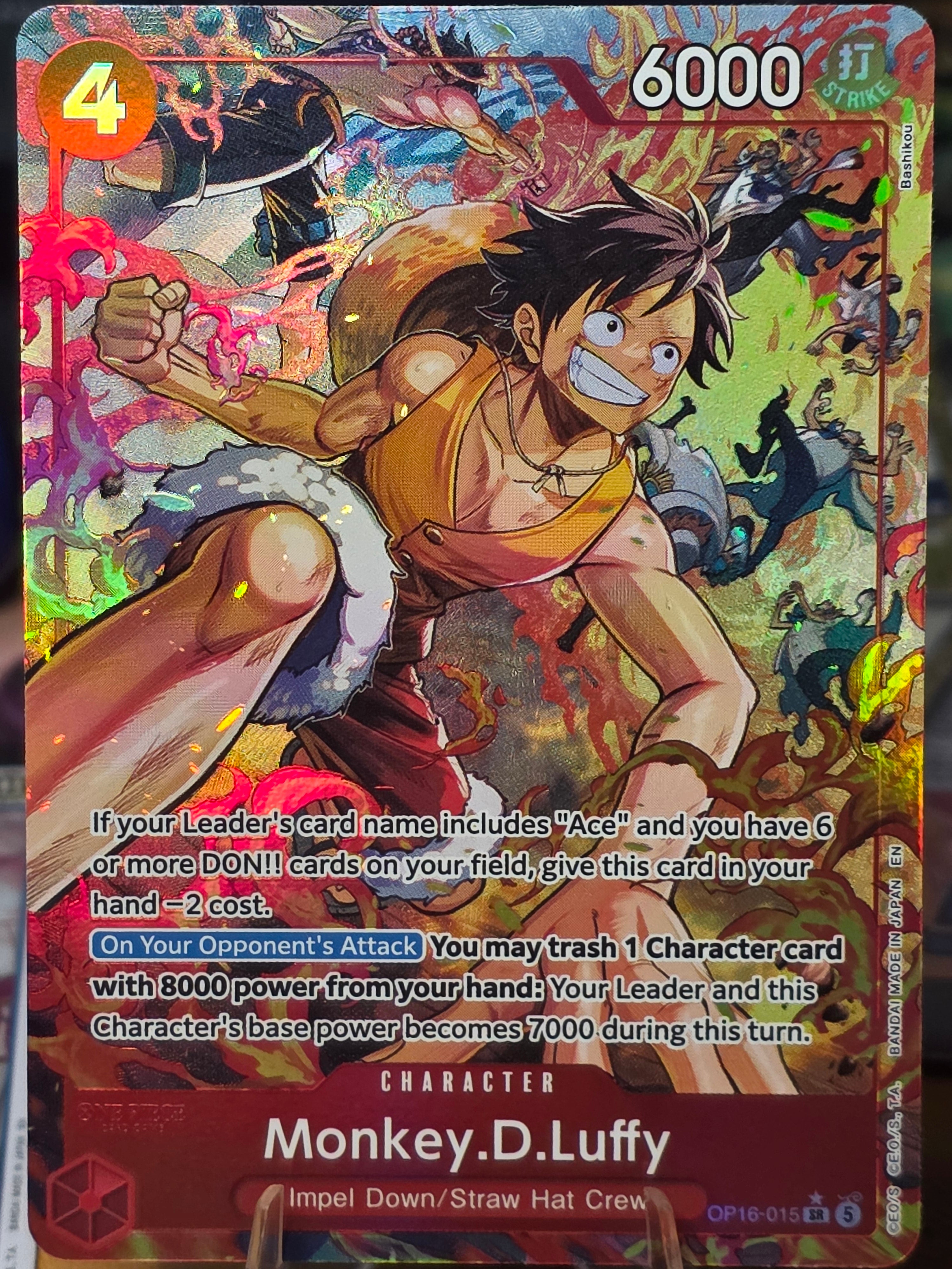 Monkey.D.Luffy (Alternate Art) OP16-015 The Time of Battle Foil