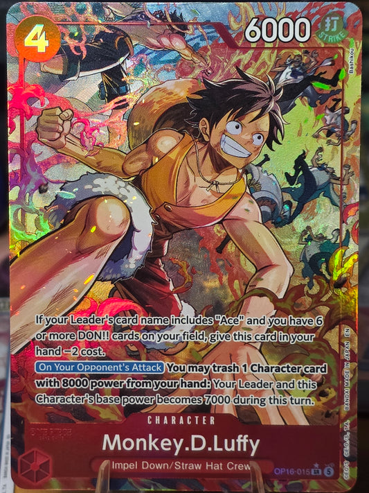 Monkey.D.Luffy (Alternate Art) OP16-015 The Time of Battle Foil