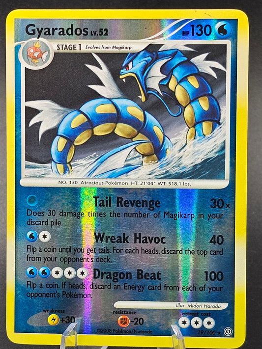 Gyarados 19/100 Stormfront Reverse Holo Rare Pokemon TCG Card