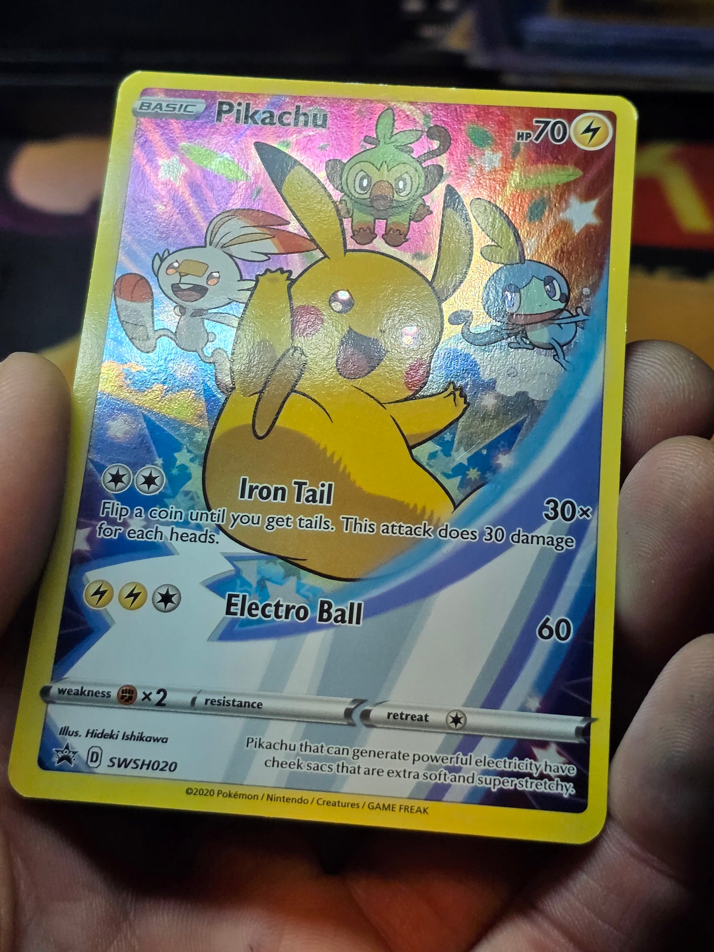 Pikachu 2020 Pokemon Sword & Shield Figure Promo #SWSH020