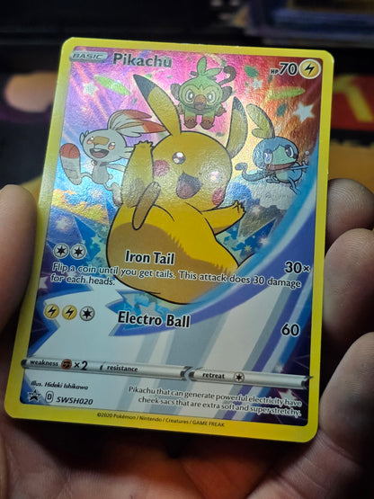 Pikachu 2020 Pokemon Sword & Shield Figure Promo #SWSH020