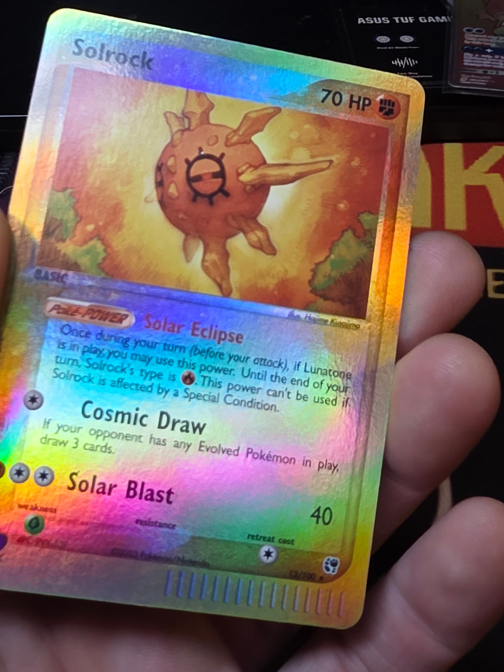 Solrock EX Sandstorm revere Holo Rare 13