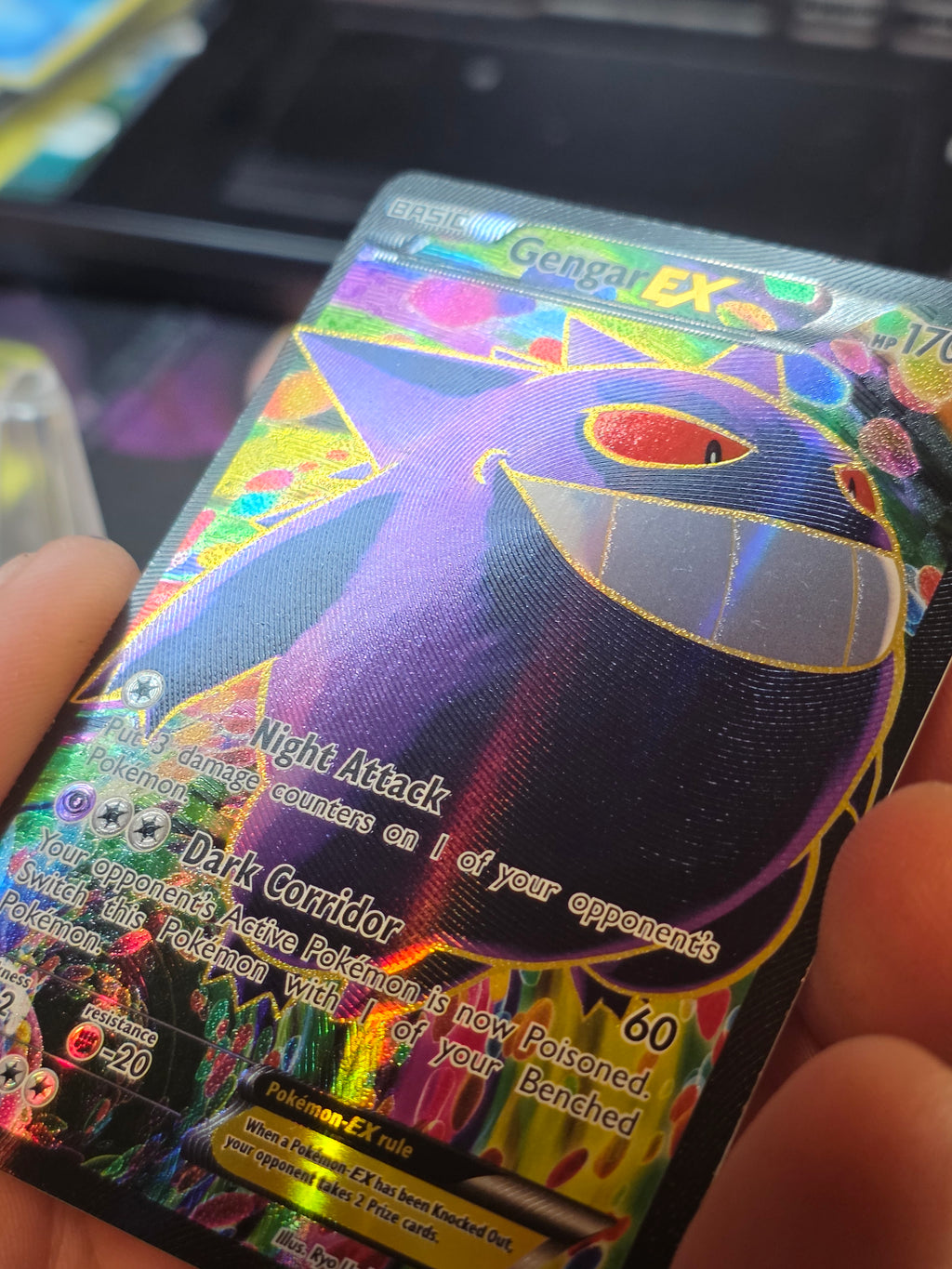 Gengar EX - 114/119 - Pokemon Phantom Forces XY Full Art Ultra Rare Card Lp
