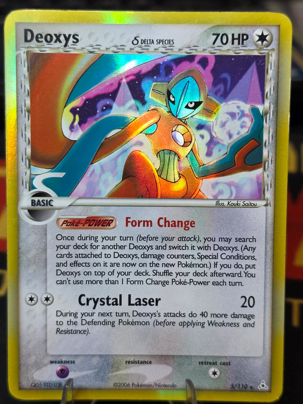 Deoxys Delta Species Holo Rare 5/110 EX Holon Phantoms