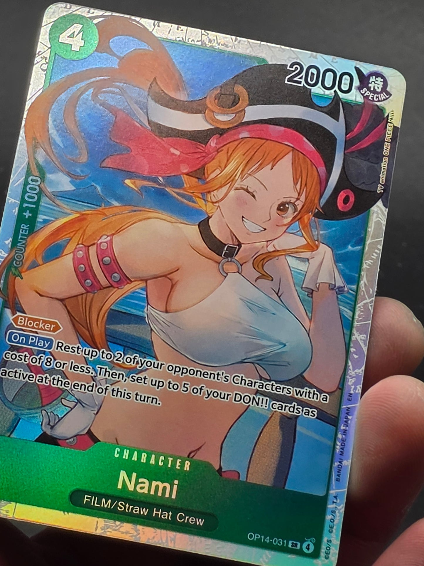 Nami OP14-031 SR Super Rare One Piece The Azure Sea's Seven