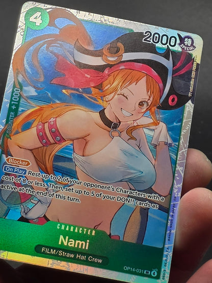 Nami OP14-031 SR Super Rare One Piece The Azure Sea's Seven