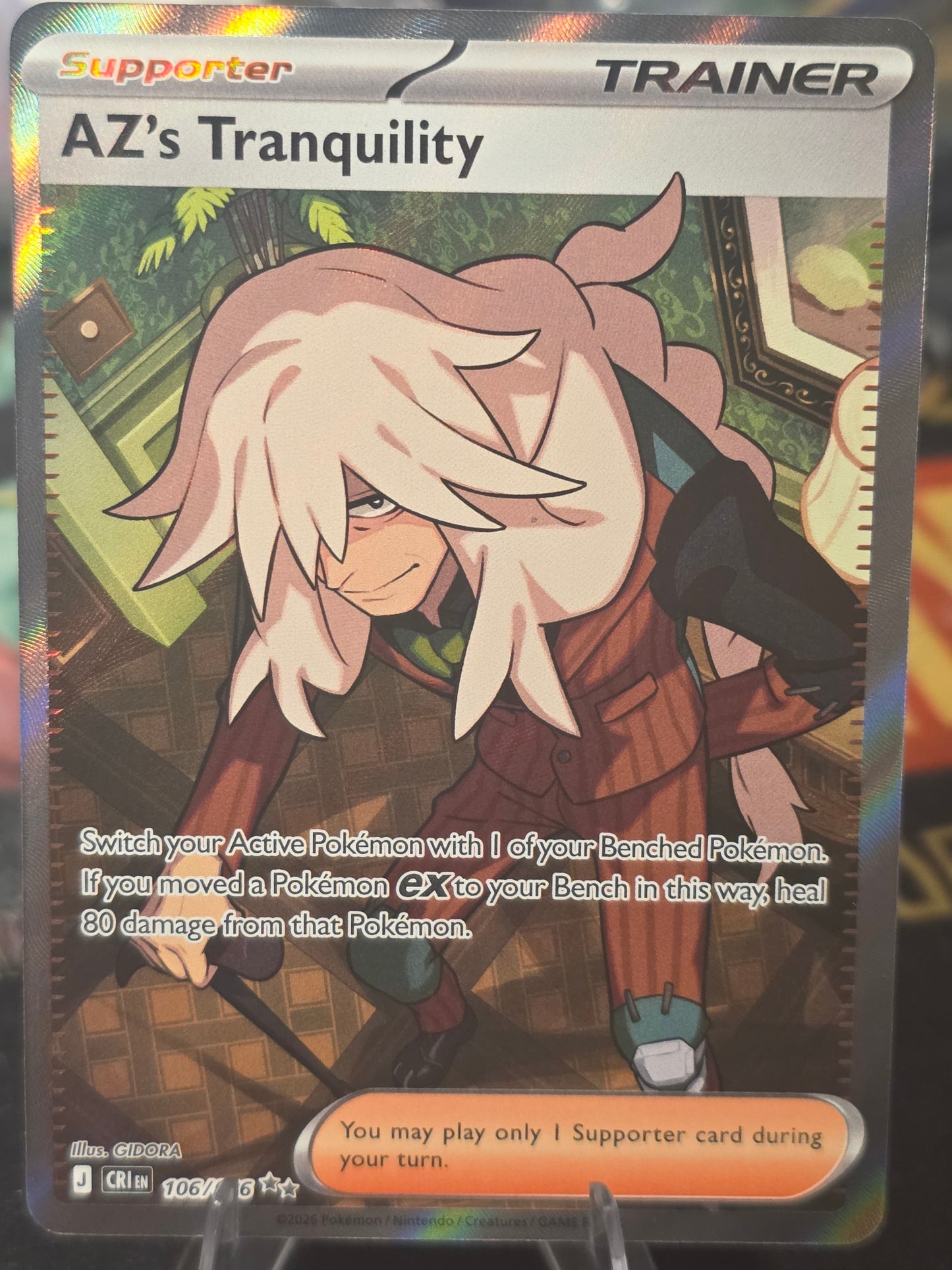 AZ's Tranquility 106/086 Ultra Rare ME04: Chaos Rising Pokemon Near Mint