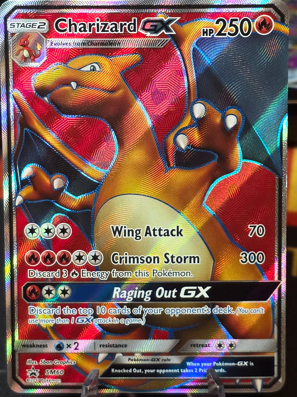 Charizard GX - SM60 Holo Promo Sun & Moon Promo Pokemon