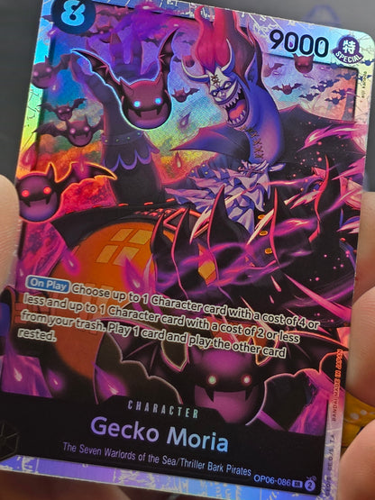 Gecko Moria OP06-086 SR ONE PIECE Tcg Card Game NM