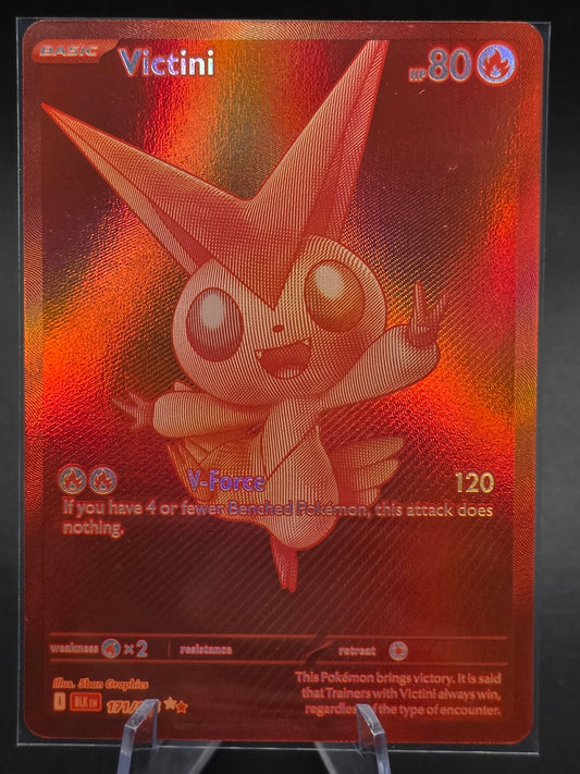 Victini EN 171/086 Sv: Black Bolt White Flair! Holo! Rare!