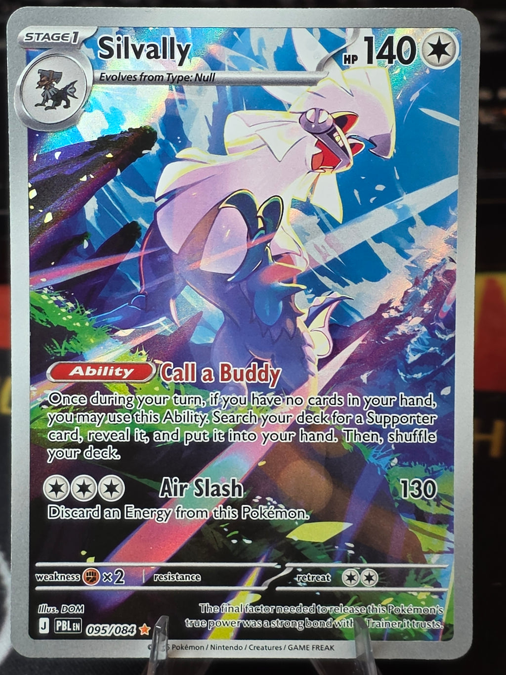 Silvally Illustration Rare ME05: Pitch Black 095/084 NM