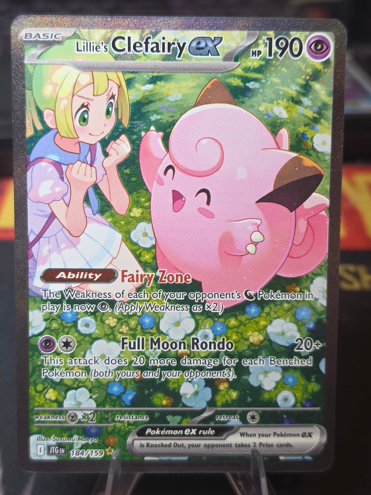 Lillie's Clefairy ex 184/159 Sv09 Journey Together Special Illustration Rare Nm