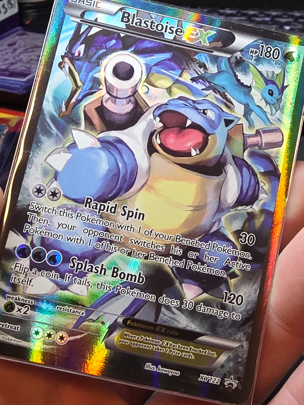 Blastoise EX - XY122 Black Star Holo Alternate Art Promo Pokemon