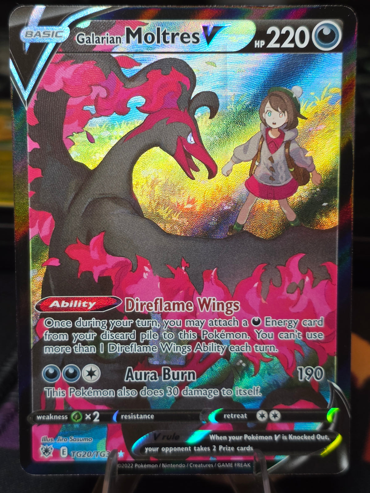Galarian Moltres V Astral Radiance Trainer Gallery Ultra Rare TG20/TG30