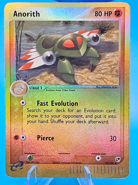Anorith 27/100 Reverse Holo Pokemon 2003 E-Reader EX Sandstorm #27