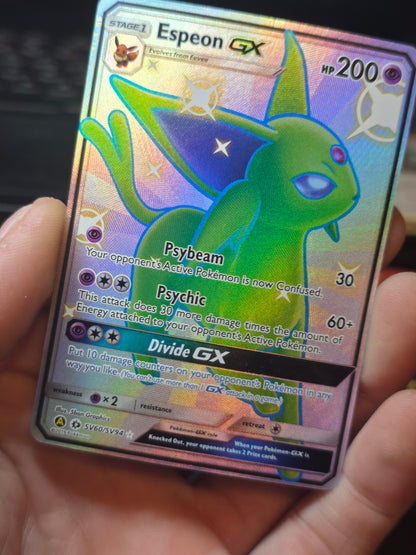 Espeon GX SV60 Hidden Fates SV60/SV94 Shiny Vault Pokemon Cards
