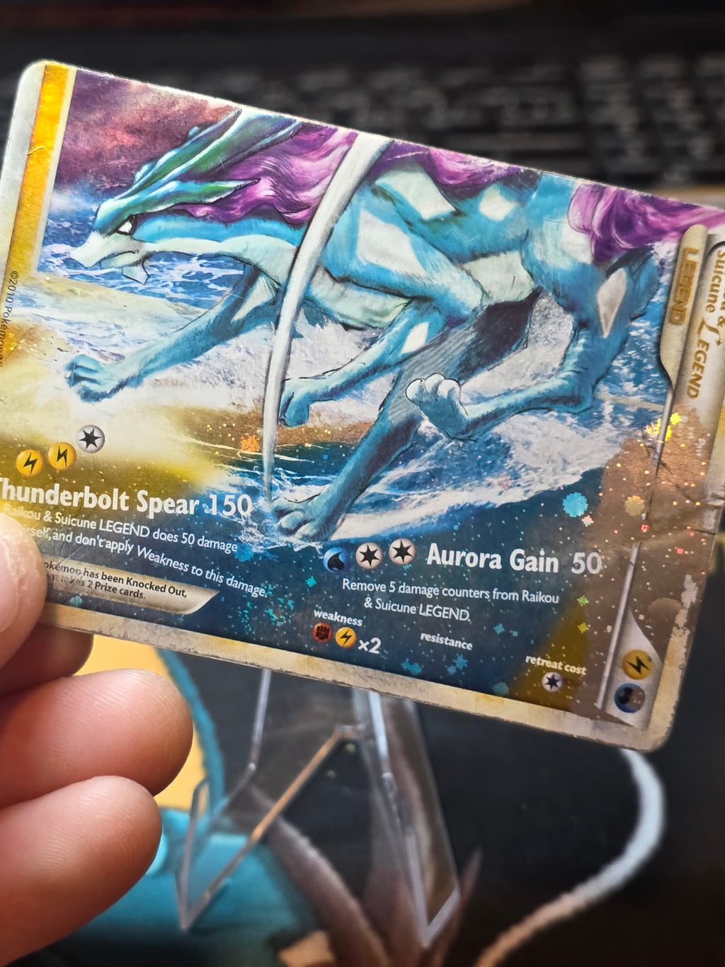 Raikou & Suicune LEGEND 93/95 LEGEND HGSS Unleashed Pokemon HOLO