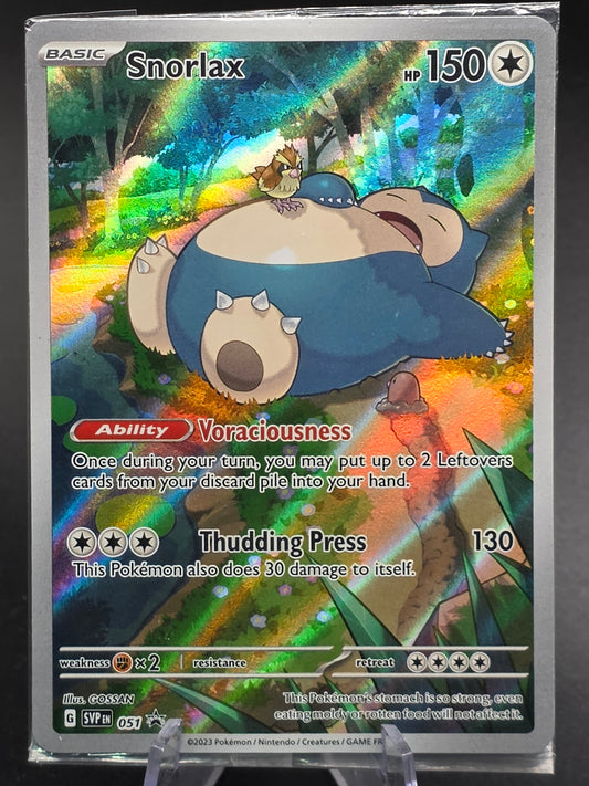Snorlax 051 Sv: Scarlet & Violet 151 Black Star Promo Holo Sealed