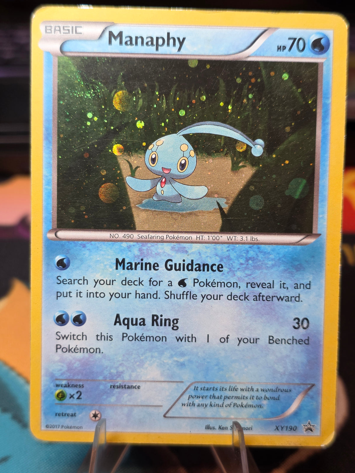 Manaphy XY190 XY Promos Holofoil Promo HD SWIRL