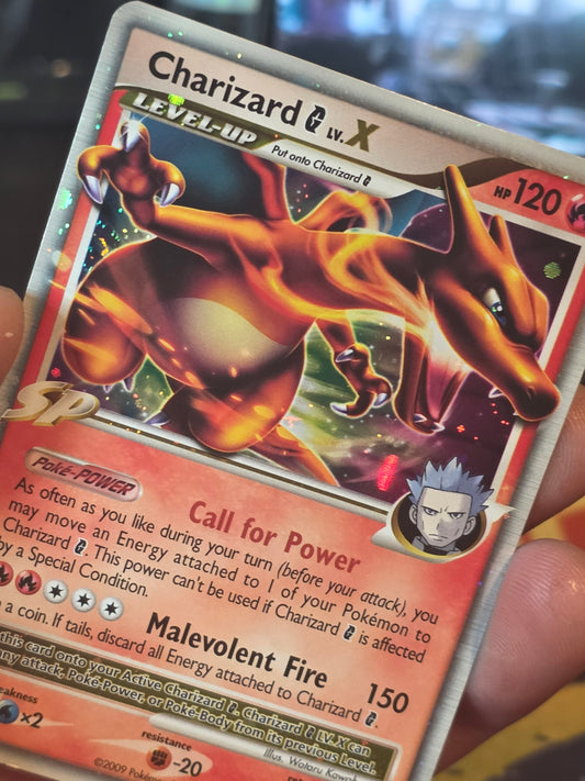 Charizard G Lv.X DP45 Diamond & Pearl Promo Holo English 120 LP-