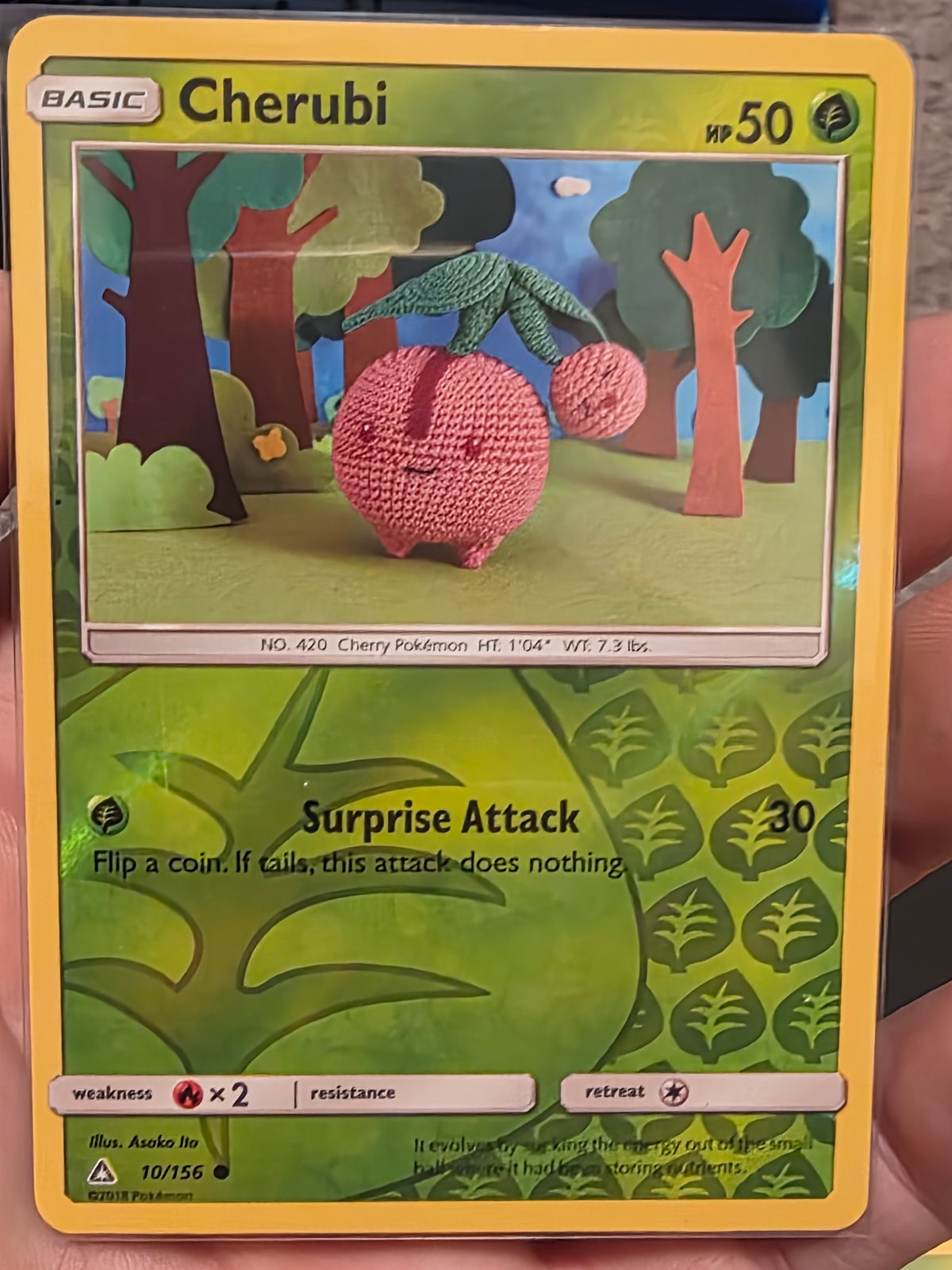 CHERUBI 10/156 COMMON ULTRA PRISM POKEMON REVERSE HOLO NM/M ASAKO ITO
