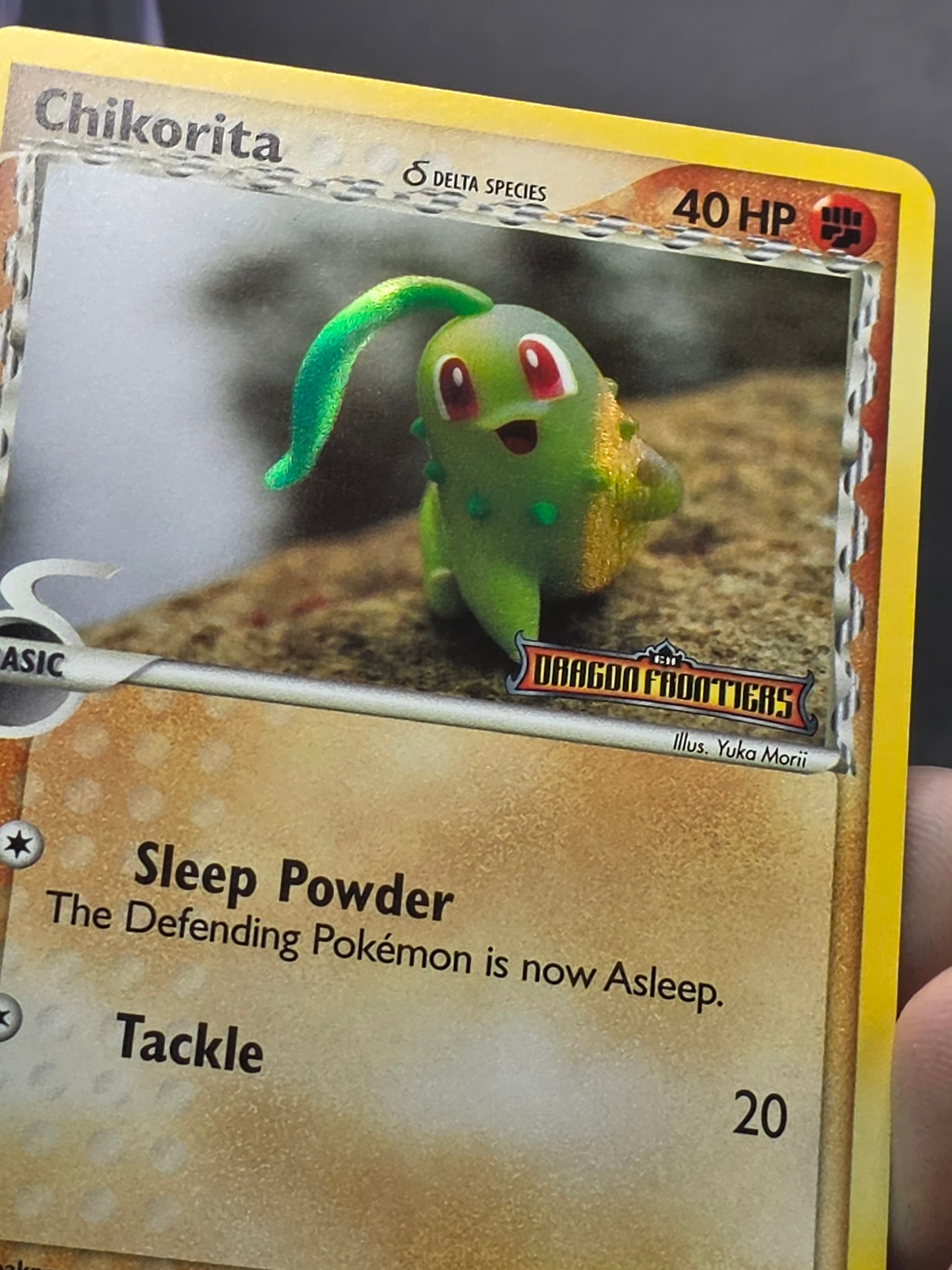 Chikorita 44/101 Stamped Reverse Holo Pokemon Card | EX Dragon Frontier nm