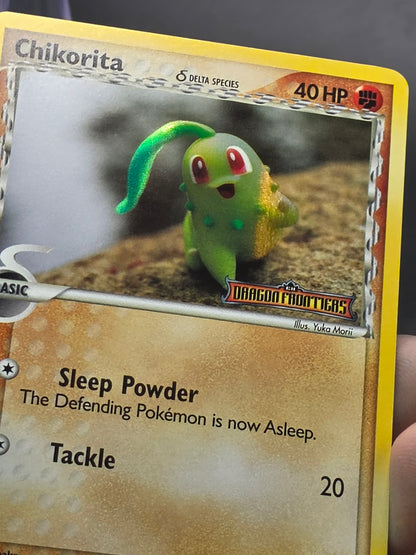 Chikorita 44/101 Stamped Reverse Holo Pokemon Card | EX Dragon Frontier nm