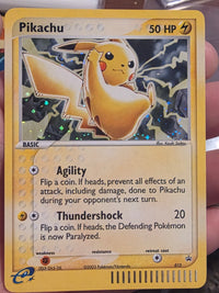 Pikachu Holo #12 Black Star PROMO Pokemon 2003 HOLO LP