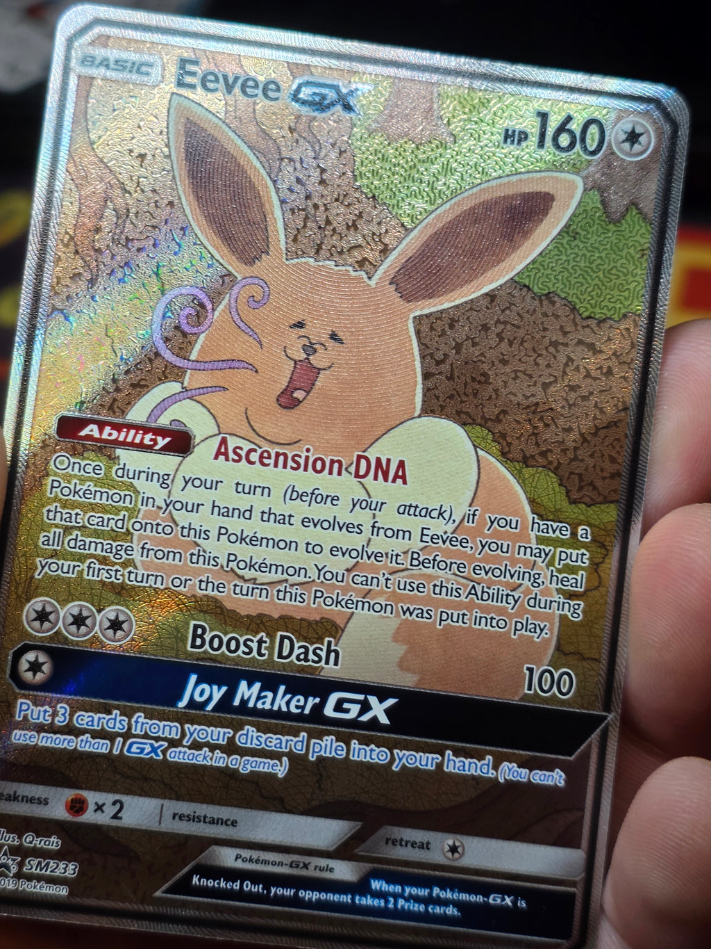 Eevee GX - SM233 - Black Star Promo - Pokemon Card