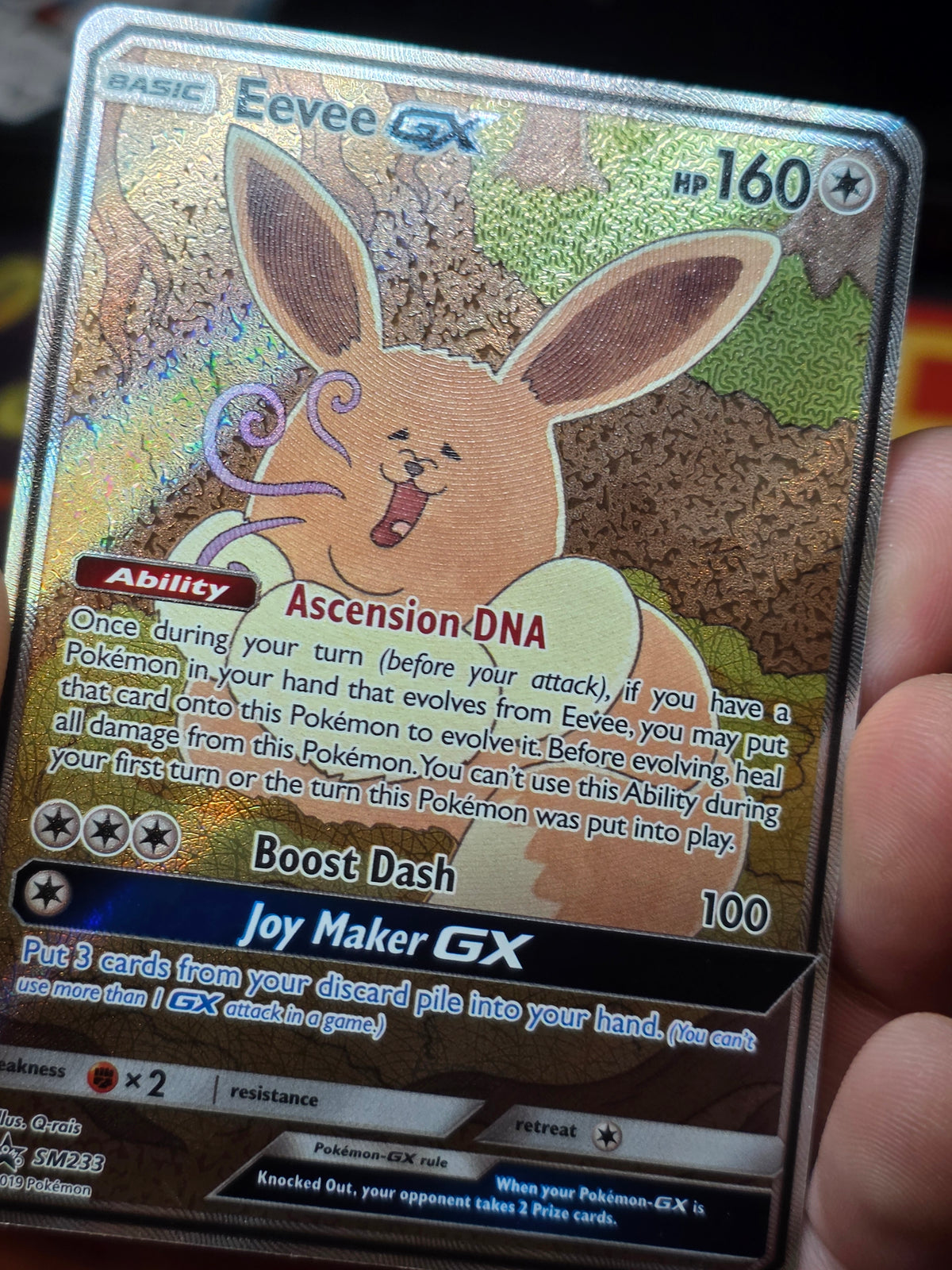 Eevee GX - SM233 - Black Star Promo - Pokemon Card