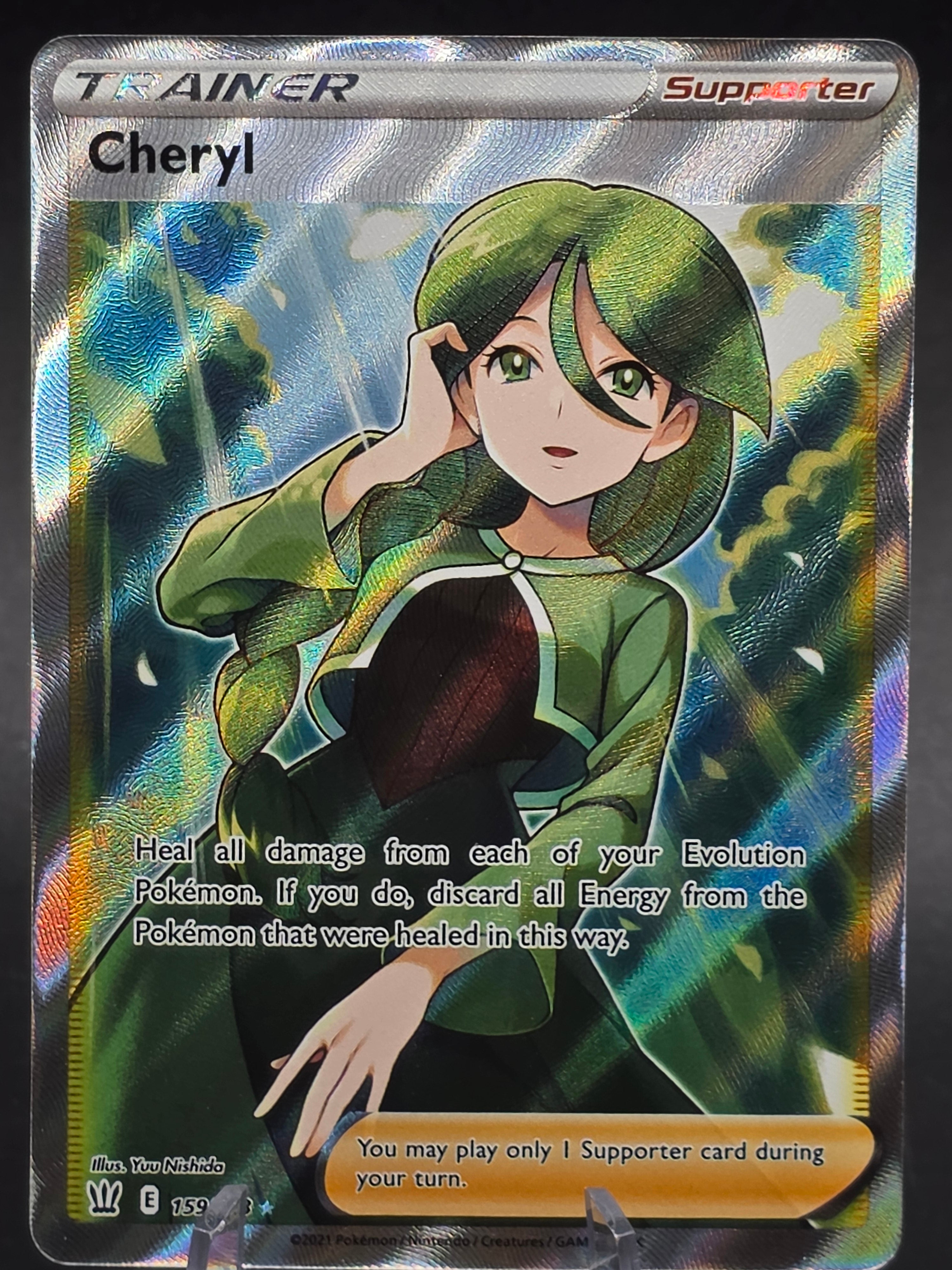 Cheryl - 159/163 - Full Art Ultra Rare NM, English Pokemon Battle Styles