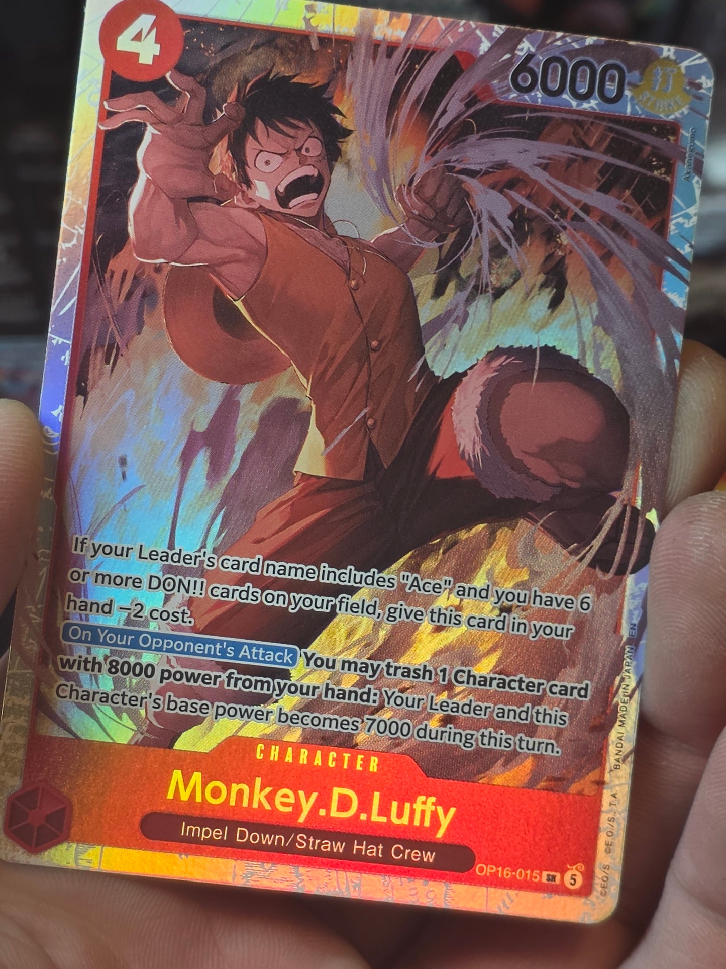 Monkey.D.Luffy SR OP 16 TIME OF BATTLE