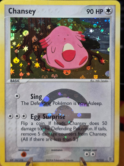 Chansey 19/112 Rare FireRed & LeafGreen Pokemon Reverse Holo