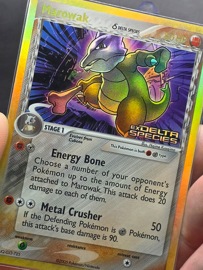Marowak EX Delta Species 10/113 Reverse Holo Holo Rare Stamp LP