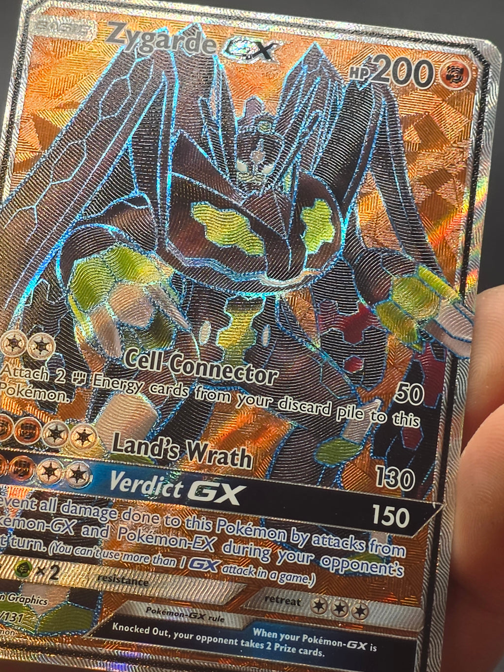 Zygarde GX 123/131 Full Art Pokemon Sun & Moon Forbidden Light