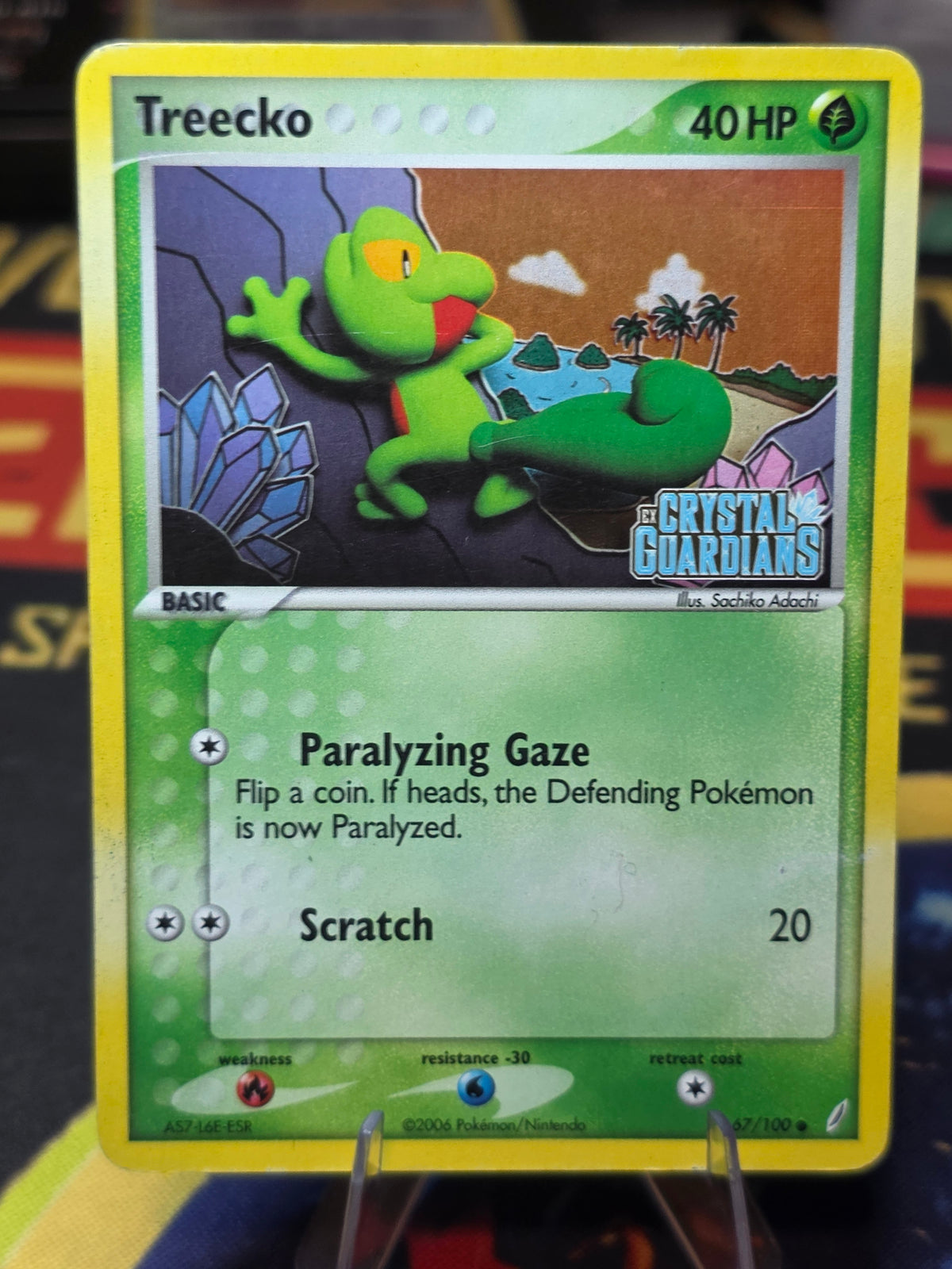 Treecko 67/100 EX Crystal Guardians Reverse Holo